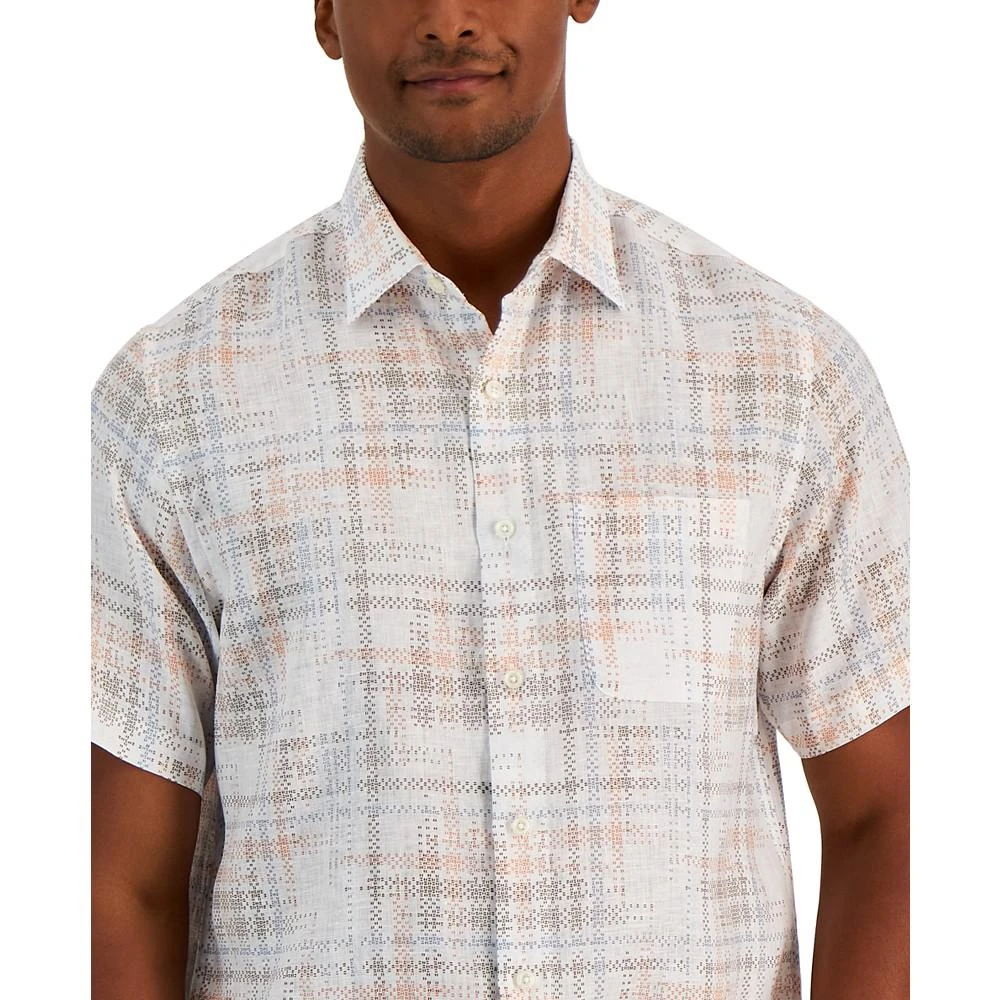 商品Club Room|Men's Linen Short-Sleeve Button-Up Shirt, Created for Macy's,价格¥190,第3张图片详细描述