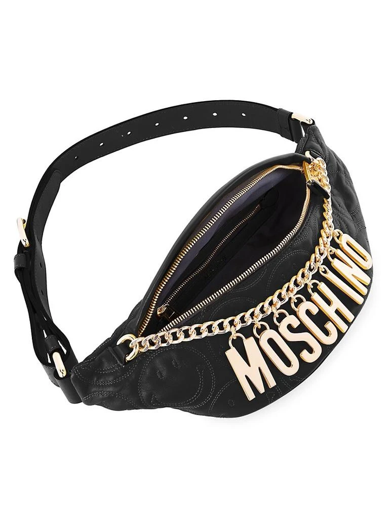 商品Moschino|Smiley-Embossed Leather Belt Bag,价格¥6661,第3张图片详细描述