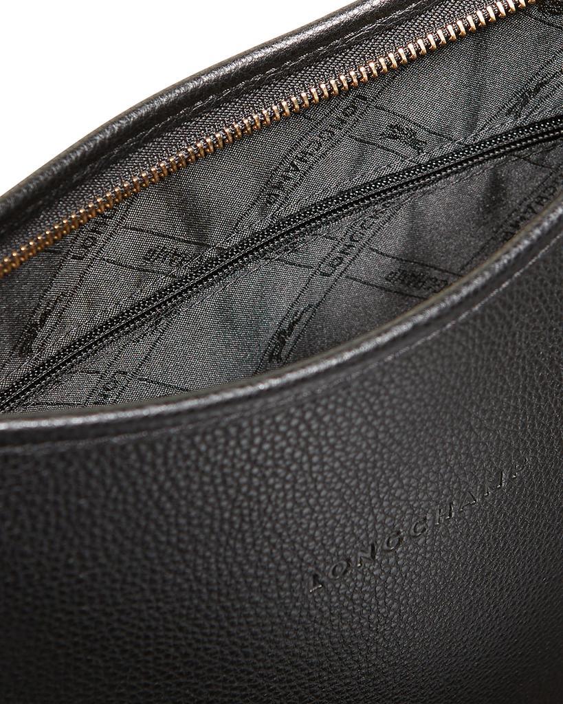 商品Longchamp|Le Foulonne Medium Leather Zip-Top Crossbody Bag,价格¥3165,第5张图片详细描述