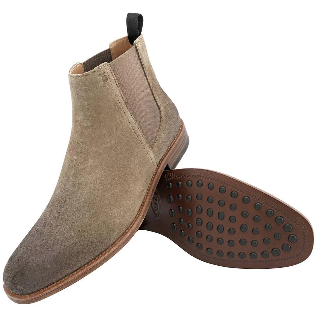 商品Tod's|Men's Beige Suede Ankle Boots,价格¥1502,第2张图片详细描述