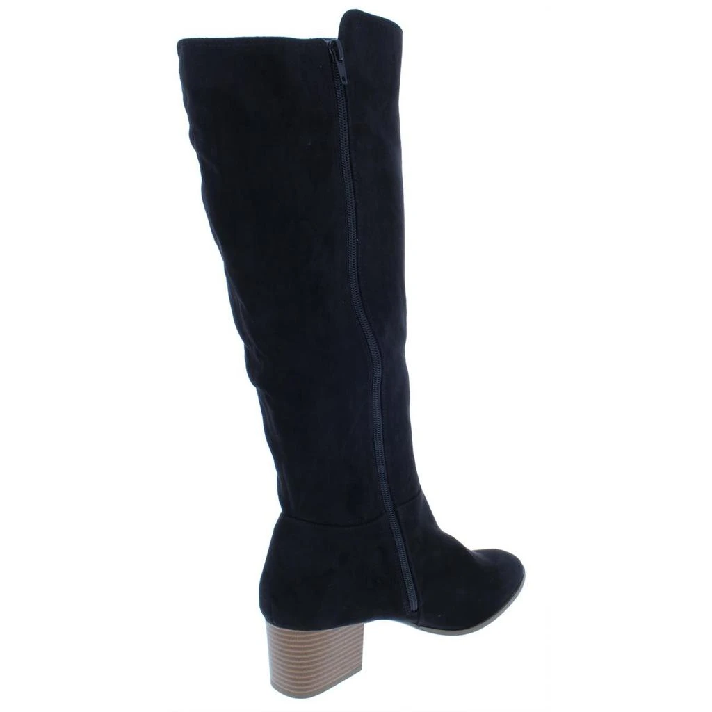 商品Style & Co|Style & Co. Womens Finnly Faux Suede Stacked Heel Over-The-Knee Boots,价格¥69,第3张图片详细描述