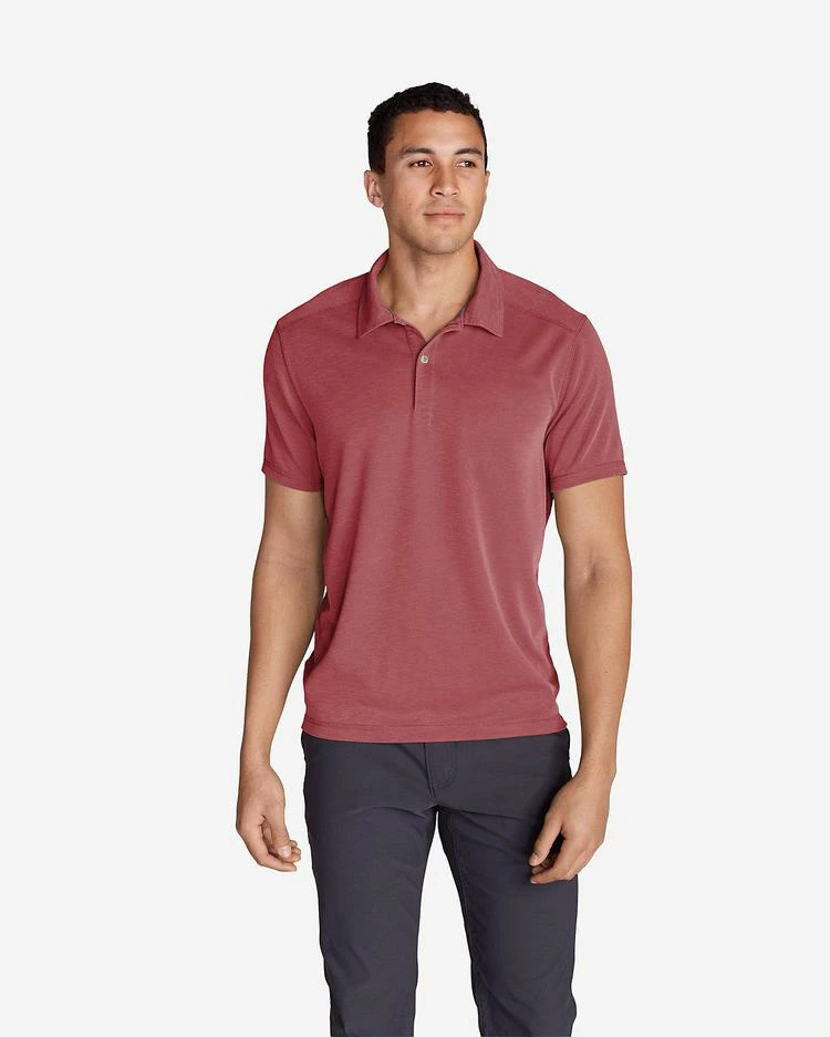 商品Eddie Bauer|Men&#39;s Contour Performance Slub Polo Shirt,价格¥261-¥373,第4张图片详细描述