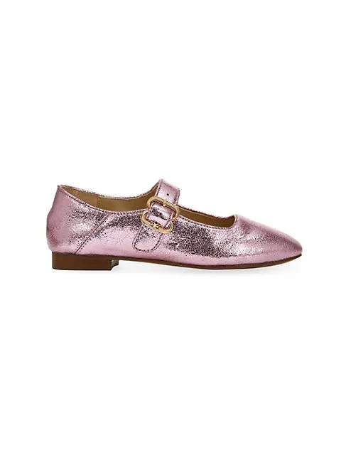 商品Sam Edelman|Little Girl's & Girl's Metallic Mary Janes,价格¥226,第2张图片详细描述