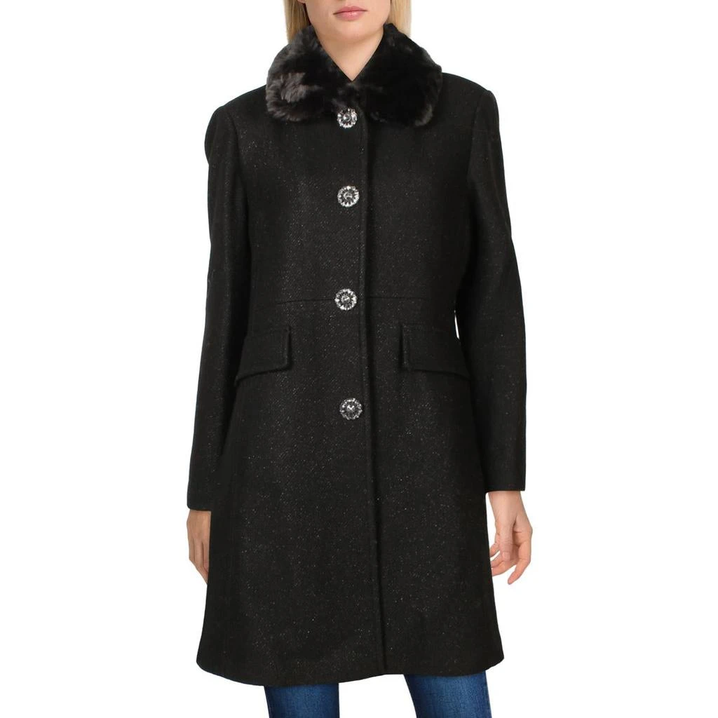 商品Kate Spade|Kate Spade New York Womens Metallic Warm Walker Coat,价格¥2124,第1张图片