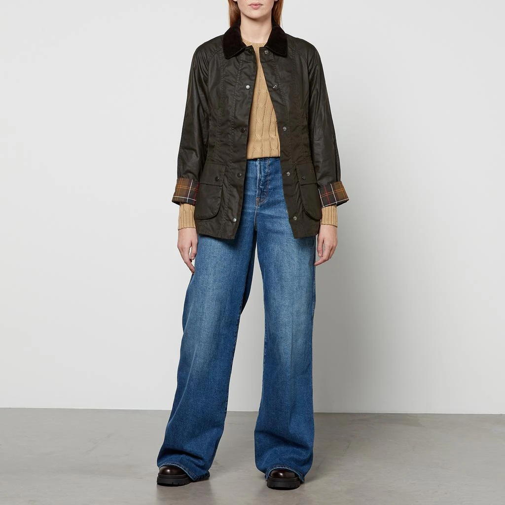 商品Barbour|女式 Beadnell系列 蜡质夹克 - 橄榄色,价格¥2599,第3张图片详细描述