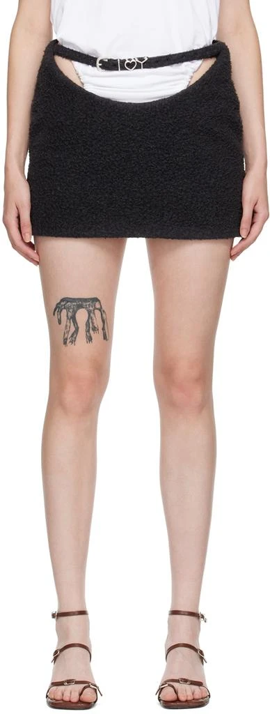 商品Y/Project|SSENSE Exclusive Gray Y-Belt Miniskirt,价格¥1268,第1张图片