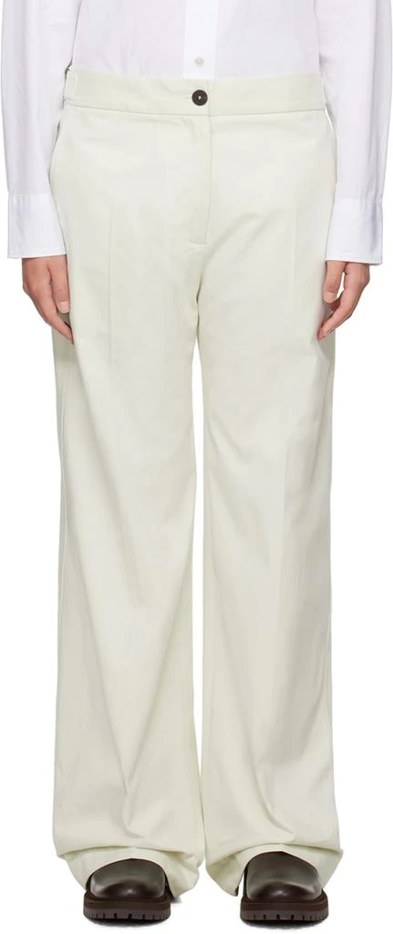 商品Studio Nicholson|Off-White Reynosa Trousers,价格¥577,第1张图片