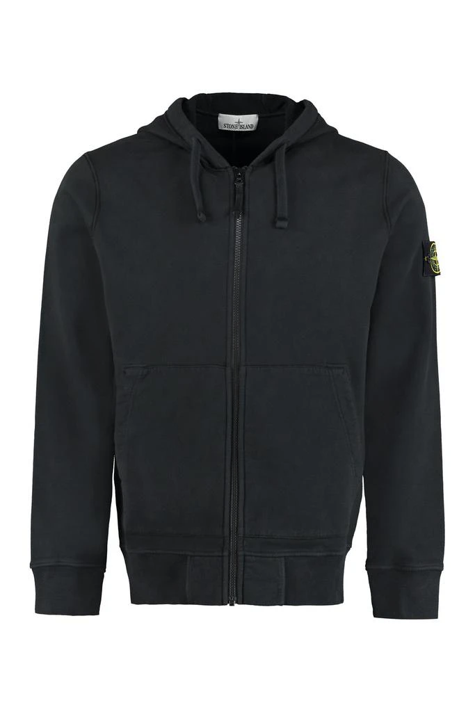 商品Stone Island|Stone Island Logo Patch Zipped Hoodie,价格¥2053,第1张图片详细描述