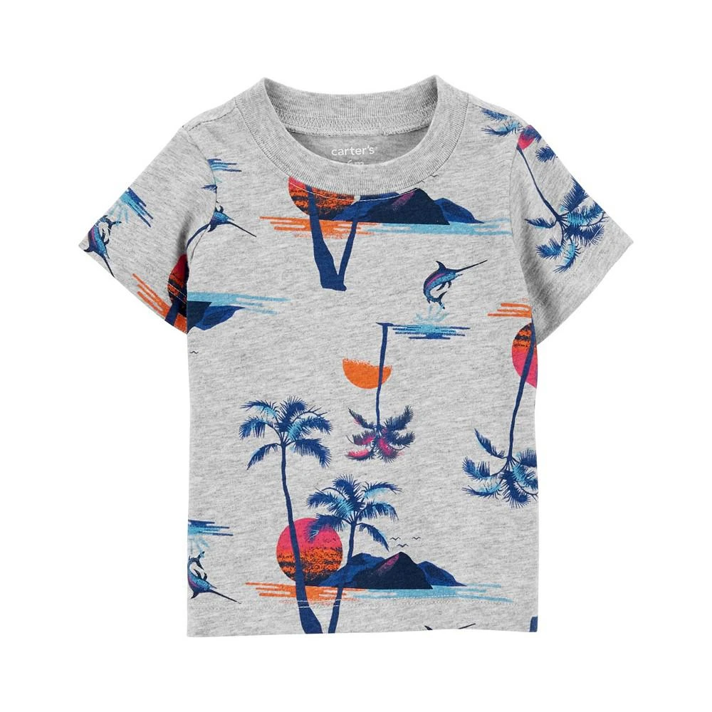商品Carter's|Baby Boys Short Sleeved T Shirt and Shortall, 2 Piece Set,价格¥64,第3张图片详细描述