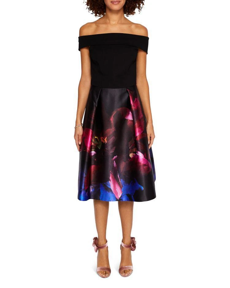商品Ted Baker London|Ted Baker Kimey Impressionist Off-the-Shoulder Dress,价格¥1459,第1张图片