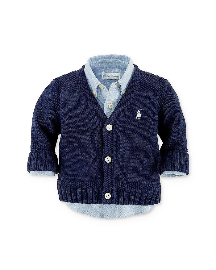 商品Ralph Lauren|男婴纯棉针织开衫,价格¥372,第4张图片详细描述