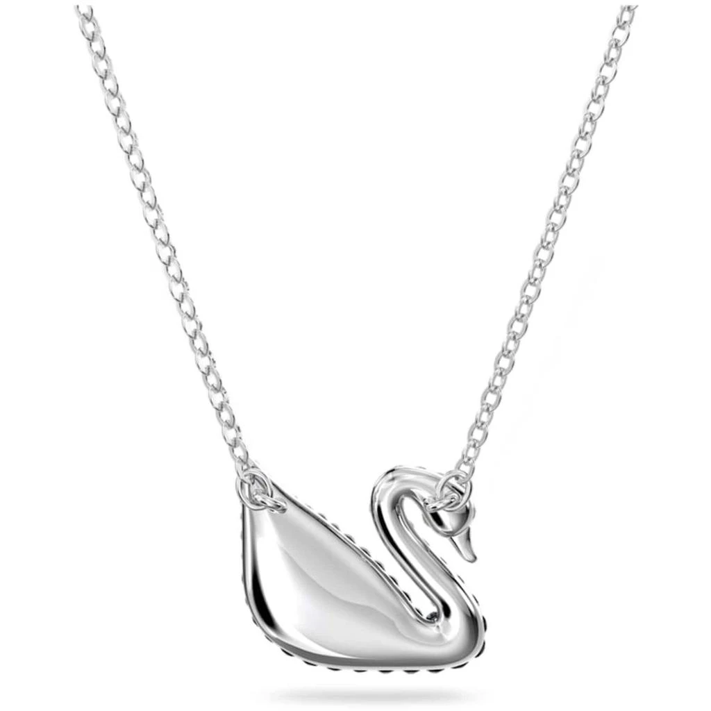 商品Swarovski|Swarovski Women's Pendant - Iconic Swan Grey Rhodium Plated Lobster Clasp | 5614103,价格¥684,第5张图片详细描述