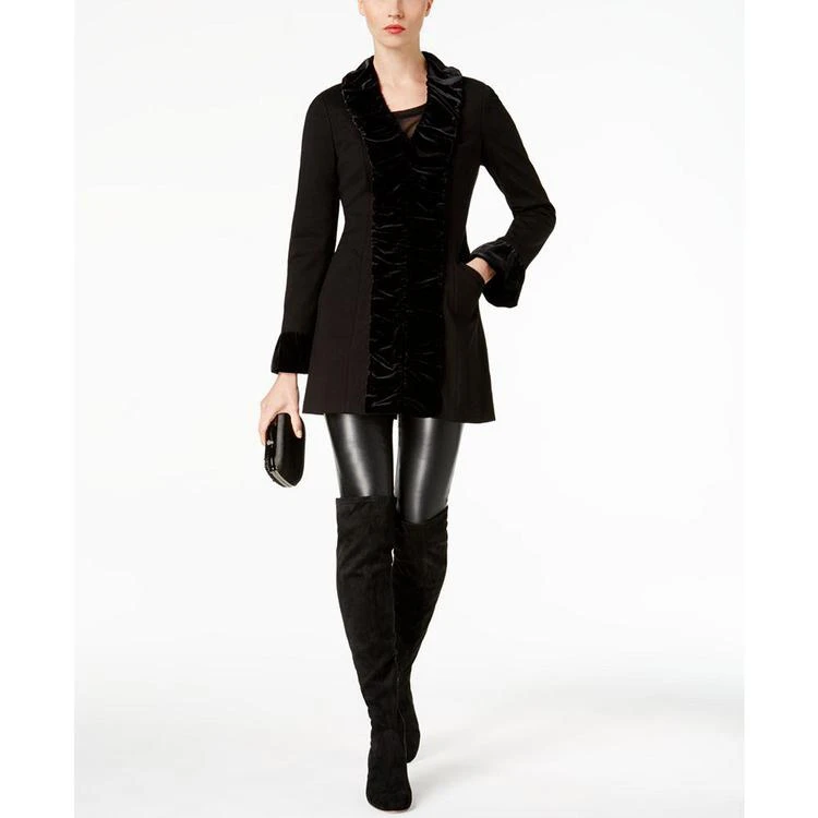 商品INC International|Velvet-Ruffle Coat, Created for Macy's,价格¥299,第1张图片