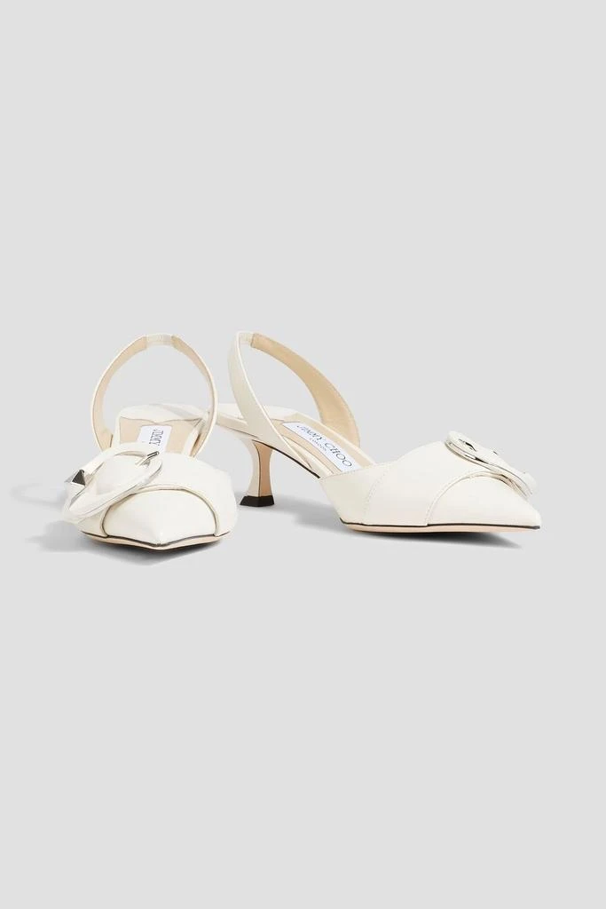 商品Jimmy Choo|Moni 50 embellished leather slingback mules,价格¥3869,第2张图片详细描述