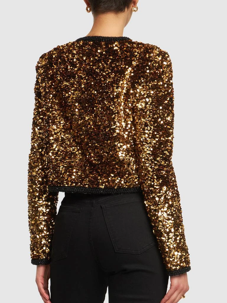 商品Self Portrait|Sequined Cropped Jacket,价格¥3130,第2张图片详细描述