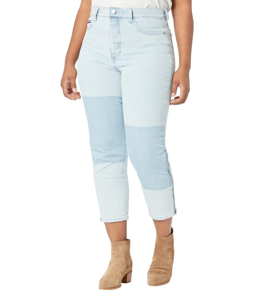 Cropped Slim Fit Jeans in Light Wash商品第1张图片规格展示