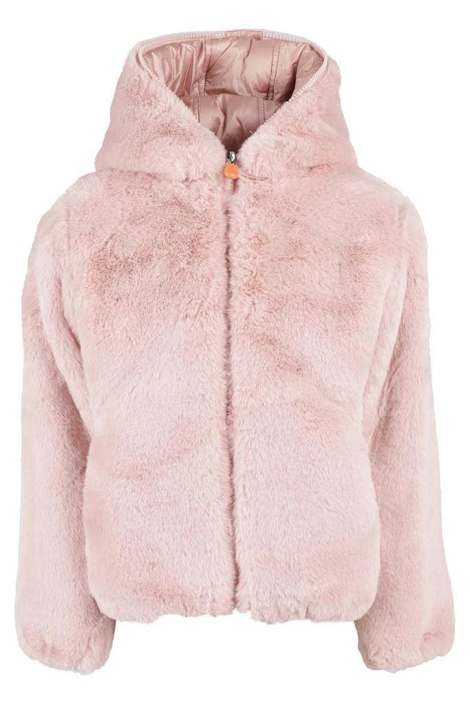 商品Save The Duck|Save The Duck Kids Zip-Up Faux-Fur Puffer Jacket,价格¥989,第1张图片