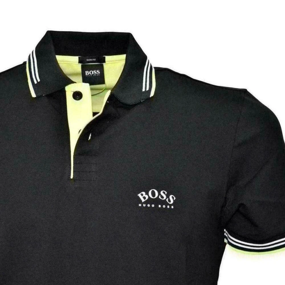 HUGO BOSS 男士黑色POLO衫 PAULCURVED-50412675-003 商品