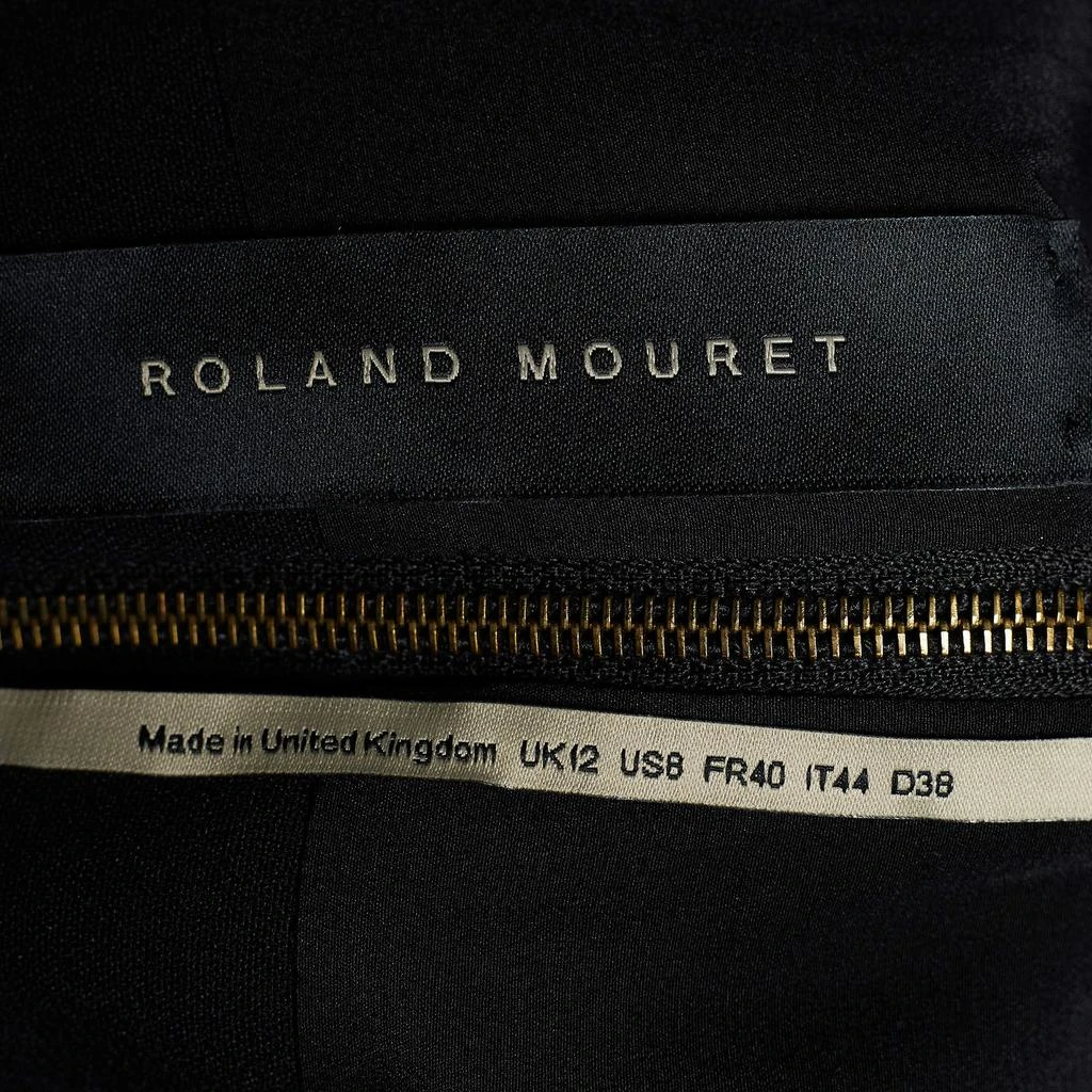 商品[二手商品] ROLAND MOURET|Roland Mouret Black & Blue Puckered Detail Hutton Bodycon Dress M,价格¥1184,第4张图片详细描述