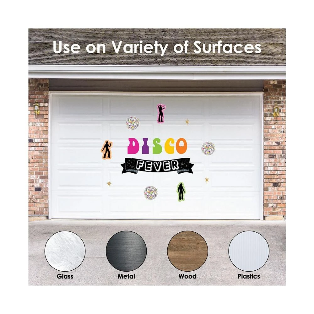 商品Big Dot of Happiness|70’s Disco Peel & Stick 1970s Disco Fever Party Decoration Wall Decals Backdrop,价格¥261,第3张图片详细描述