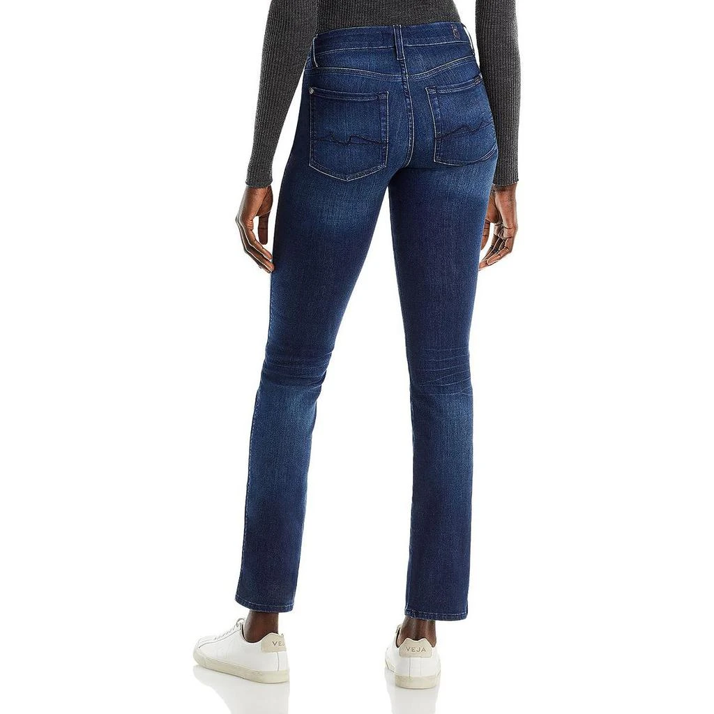 7 For All Mankind Womens Kimmie Denim High Rise Straight Leg Jeans 商品