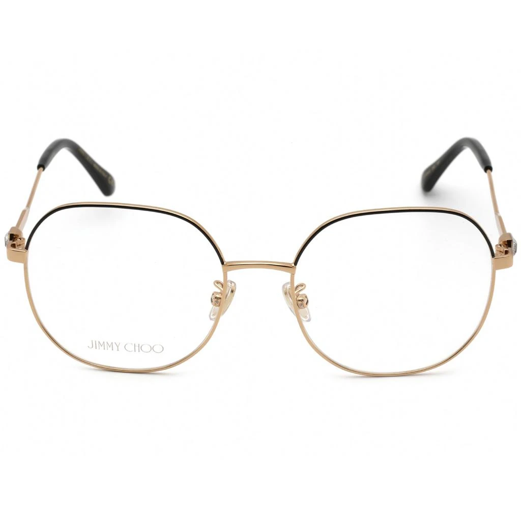 商品Jimmy Choo|Jimmy Choo Women's Eyeglasses - Clear Demo Lens Black Gold Frame | JC 305/G 02M2 00,价格¥546,第2张图片详细描述