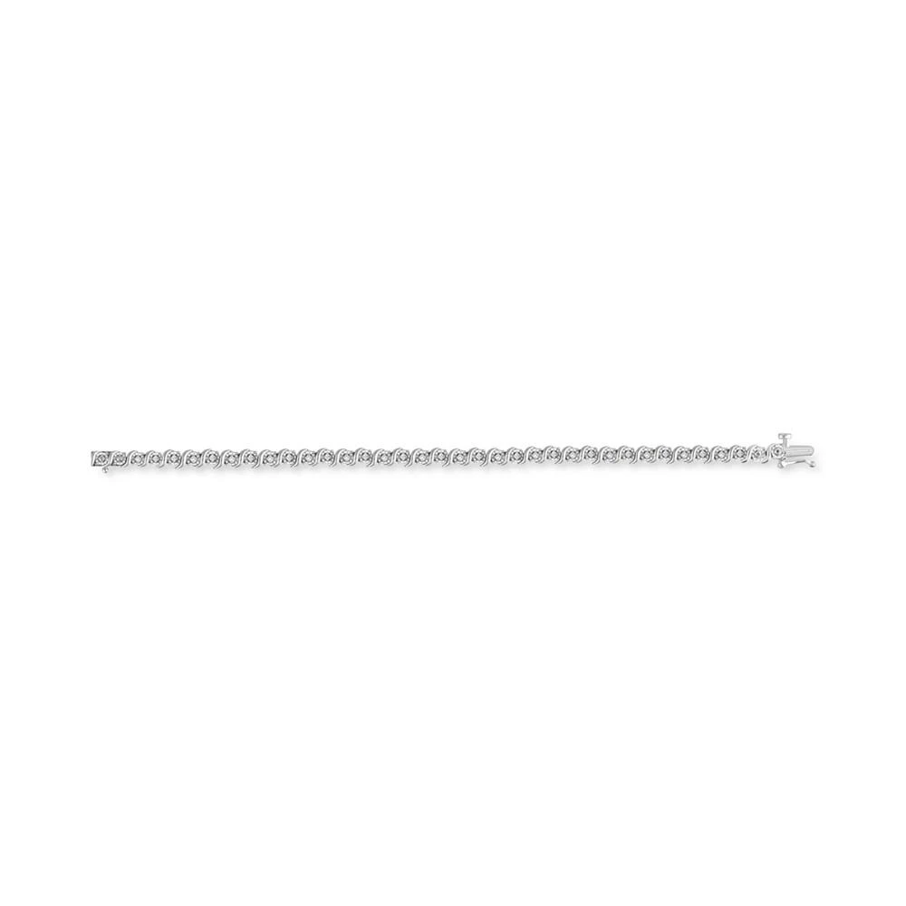 商品Macy's|Diamond Bracelet (1/2 ct. t.w.) in Sterling Silver,价格¥663,第3张图片详细描述