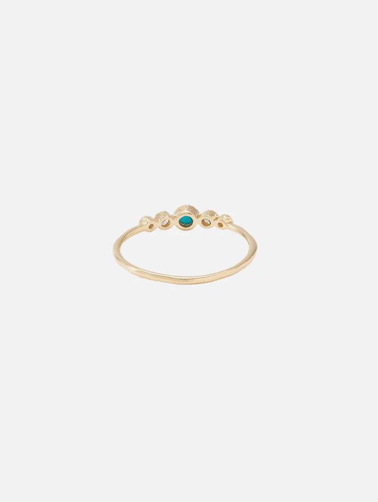 商品THREE STORIES JEWELRY|Tiny Sparkling Sea Turquoise Band,价格¥5288,第4张图片详细描述