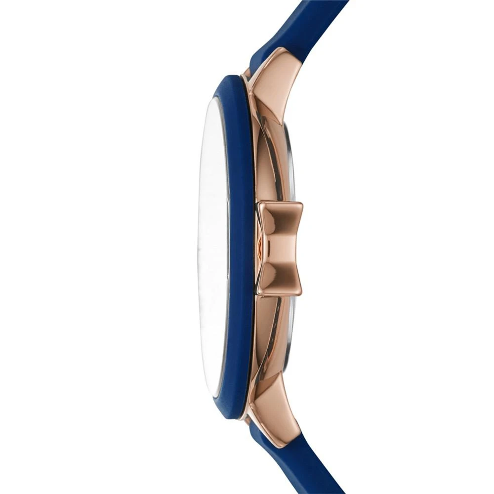 商品Kate Spade|Women's Park Row Navy Silicone Strap Watch 34mm,价格¥643,第2张图片详细描述