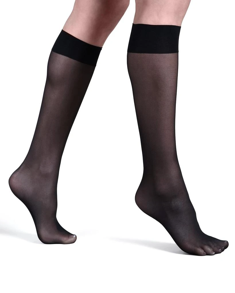 商品Wolford|Satin Touch Sheer Knee-Highs,价格¥246,第1张图片