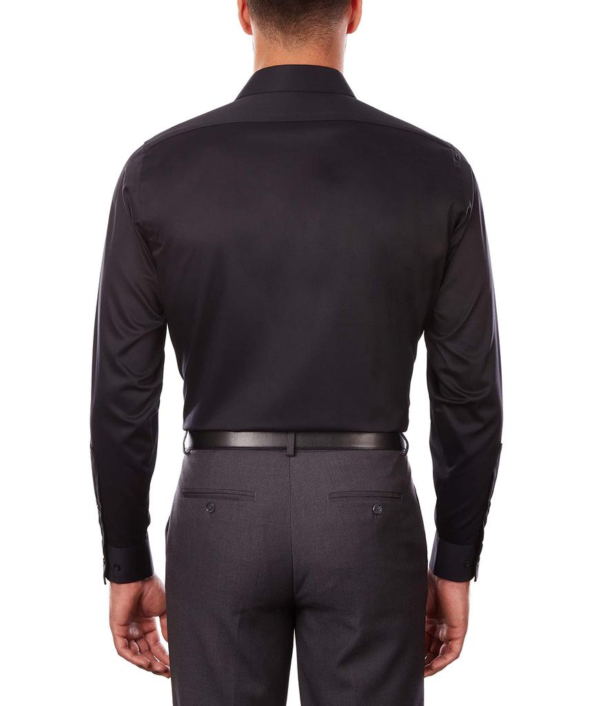 Men's Dress Shirt Regular Fit Flex Collar Stretch Solid商品第3张图片规格展示
