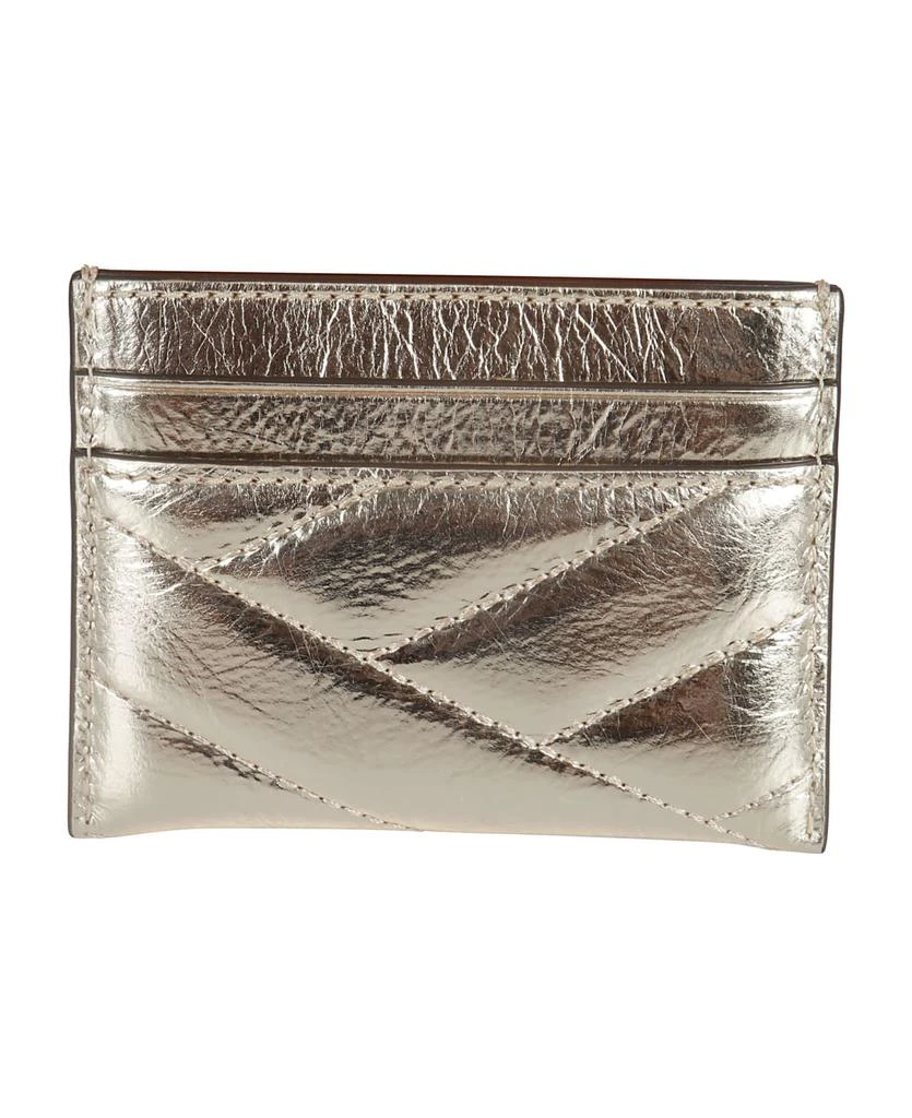 商品Tory Burch|Kira Chevron Metallic Chain Card Holder,价格¥1115,第2张图片详细描述