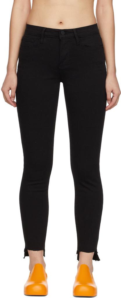 Black 'Le Skinny De Jeanne' Jeans商品第1张图片规格展示
