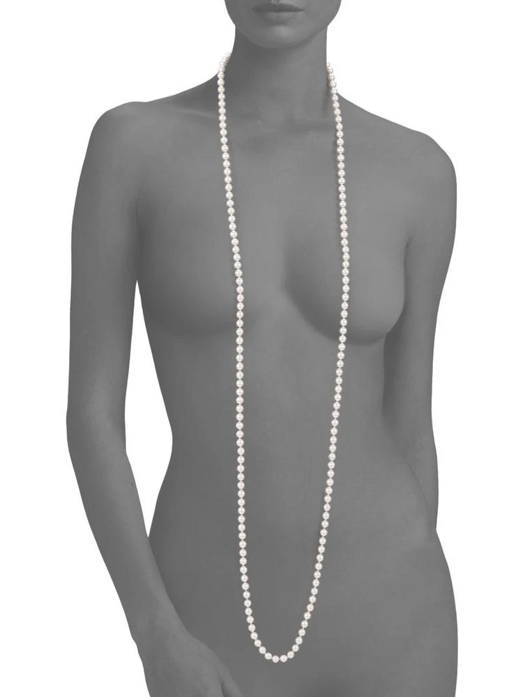 商品Majorica|8MM White Pearl Endless Strand Necklace/60",价格¥2964,第2张图片详细描述