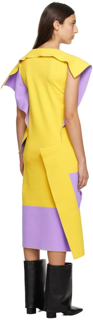 商品Issey Miyake|紫色 & 黄色 Shaped Canvas 连衣裙,价格¥4860,第3张图片详细描述