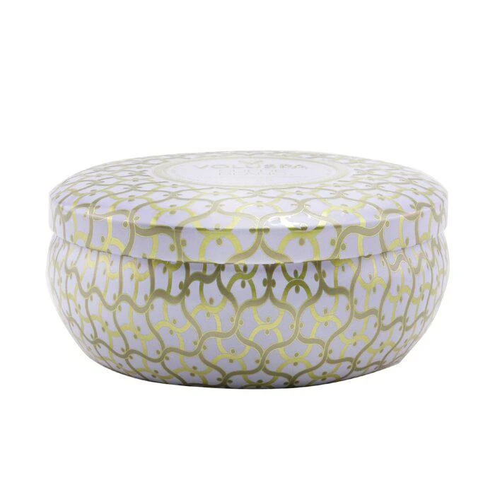 商品Voluspa|Voluspa 三烛芯装饰罐香薰蜡烛 - 白麂皮 340g/12oz,价格¥178,第2张图片详细描述