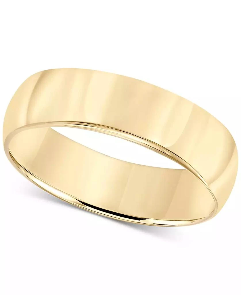 商品Macy's|14k Gold 6mm Wedding Band,价格¥5834,第1张图片