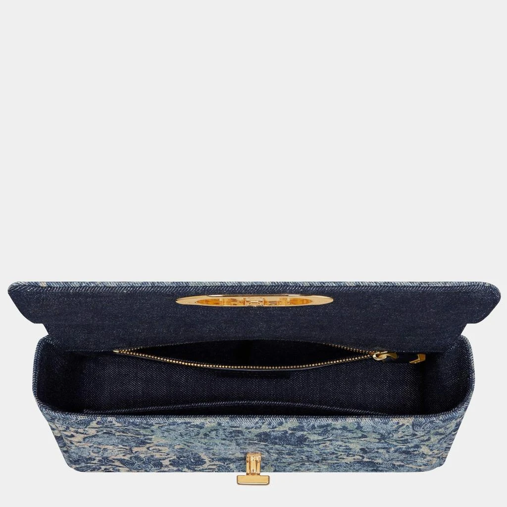 商品Dior|Christian Dior Blue Brocart Medium Dior Caro Bag,价格¥32299,第5张图片详细描述