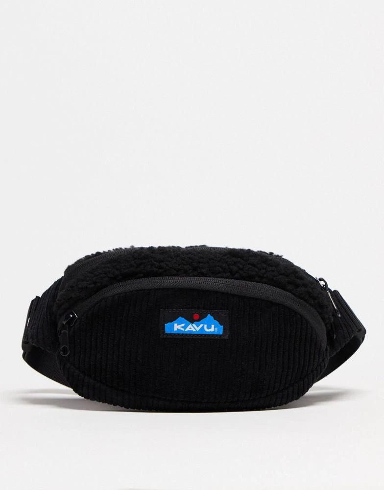 商品KAVU|Kavu snuggy spectator borg bag in black,价格¥97,第1张图片