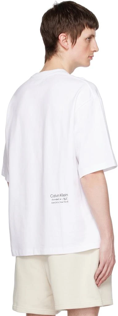 商品Calvin Klein|White Relaxed T-Shirt,价格¥307,第3张图片详细描述