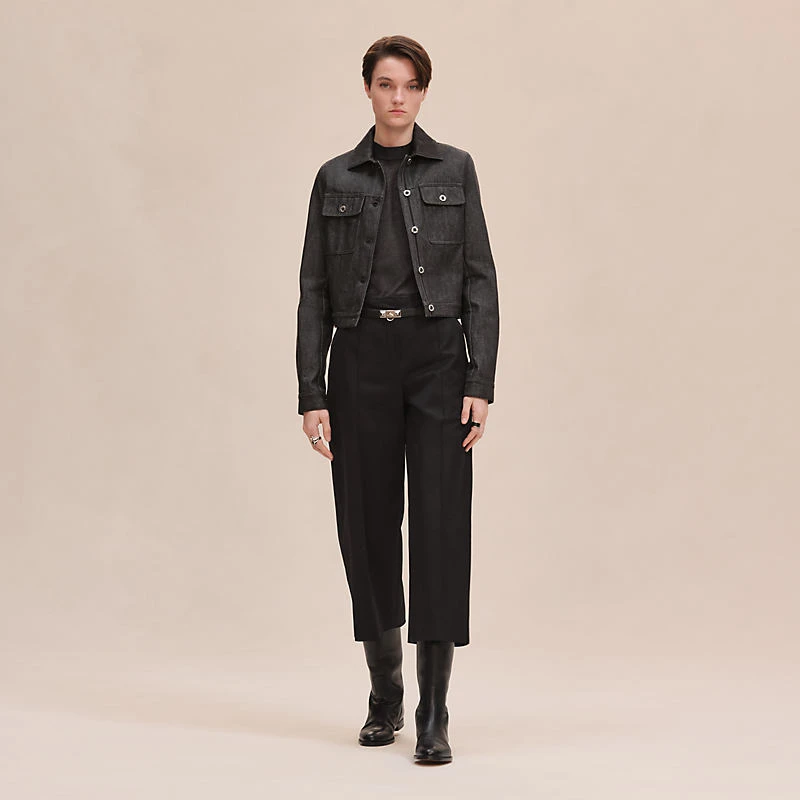 商品Hermes|Hermes/爱马仕 女士黑色棉休闲裤,价格¥8441,第4张图片详细描述
