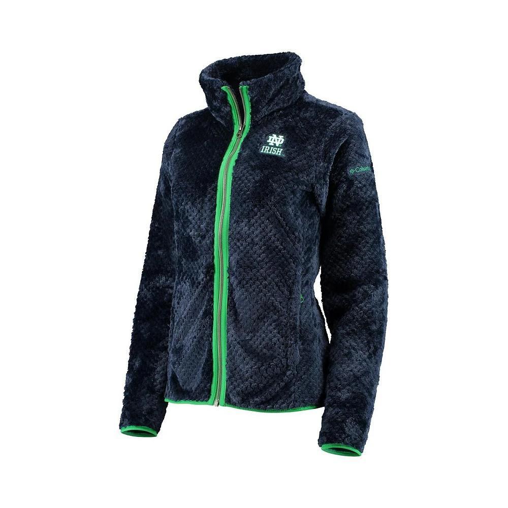 商品Columbia|Women's Navy Notre Dame Fighting Irish Fireside II Sherpa Full-Zip Jacket,价格¥674,第3张图片详细描述