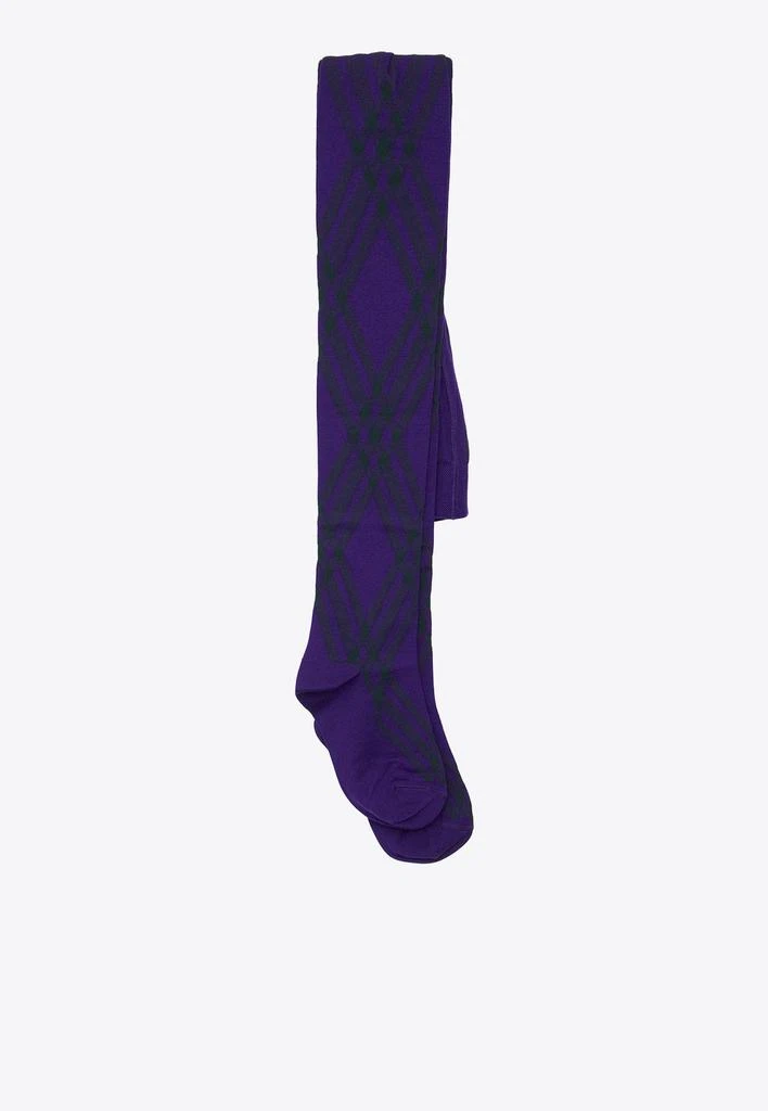 商品Burberry|Check Stretch Wool Tights,价格¥3460,第1张图片