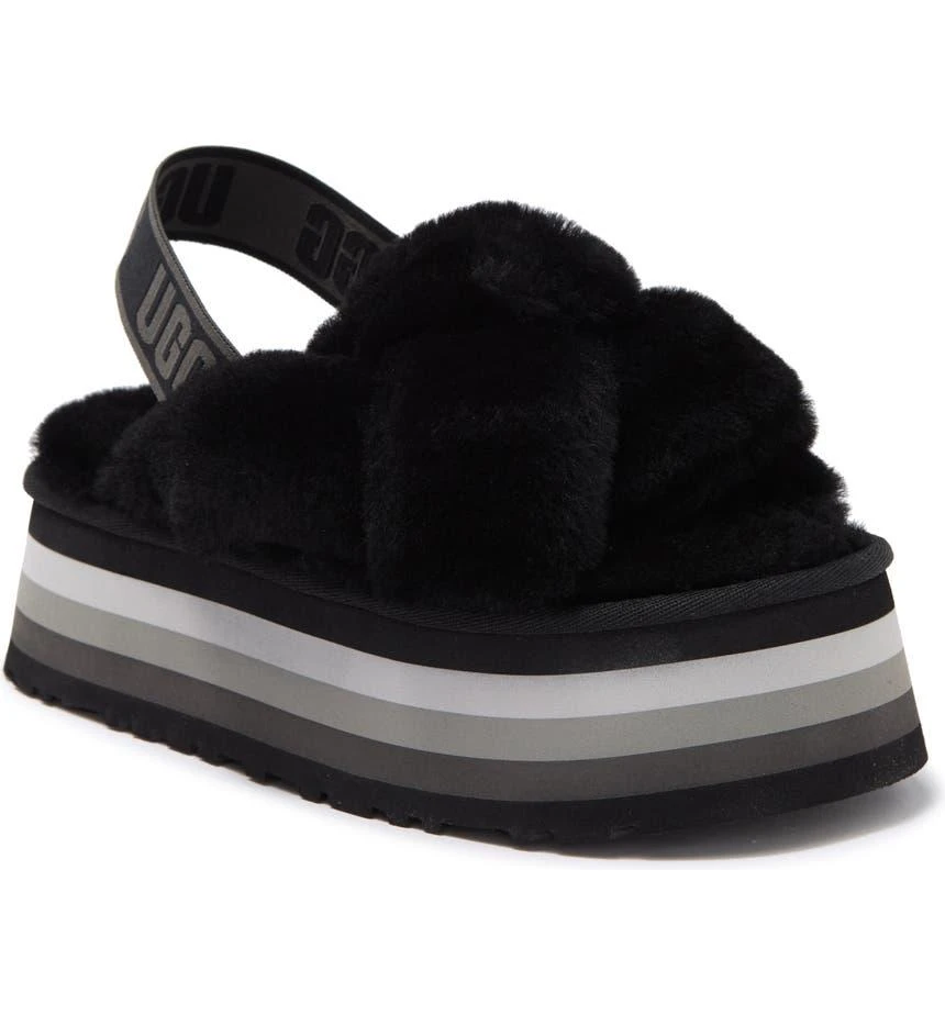 商品UGG|Disco Knot Genuine Shearling Slide,价格¥450,第1张图片