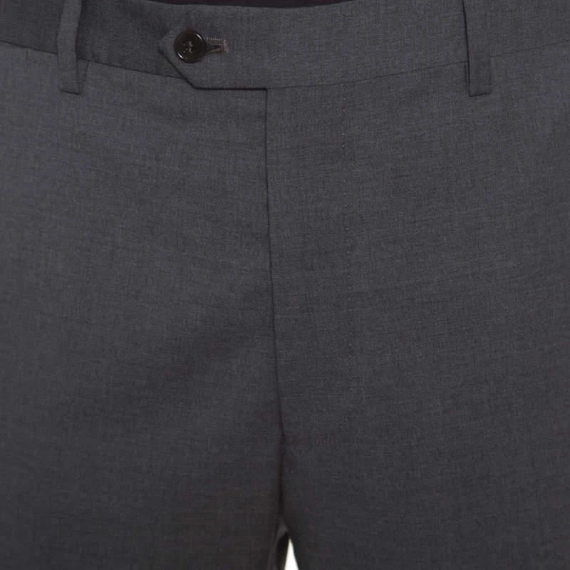商品[二手商品] Armani|Armani Collezioni Grey Wool Tailored Trousers 4XL,价格¥886,第4张图片详细描述