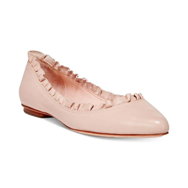 商品Kate Spade|褶皱花边尖头平底鞋,价格¥1466,第1张图片