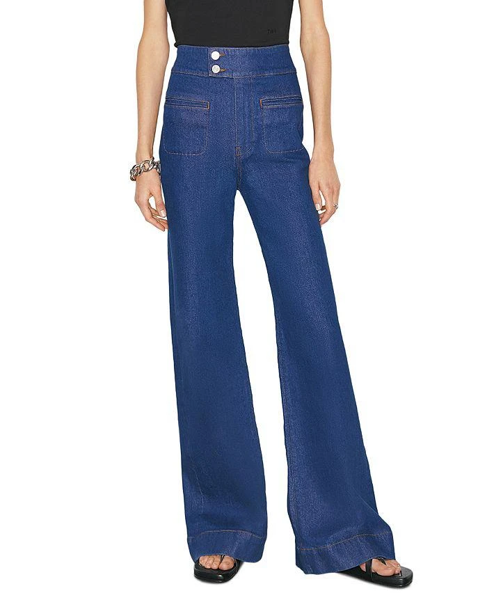 商品FRAME|Le Hardy High Rise Wide Leg Jeans in Adele,价格¥484,第1张图片