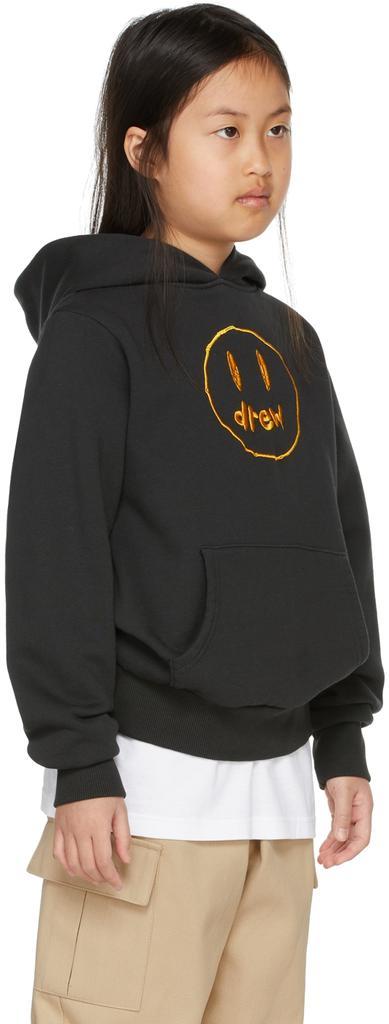 商品Drew House|SSENSE Exclusive Kids Black Painted Mascot Hoodie,价格¥1113,第4张图片详细描述