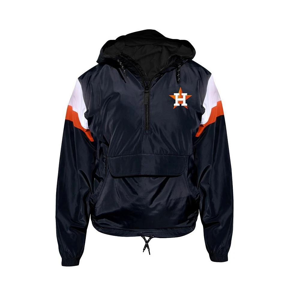 商品Profile|Women's Navy Houston Astros Plus Size Anorak Quarter-Zip Hoodie,价格¥323,第1张图片