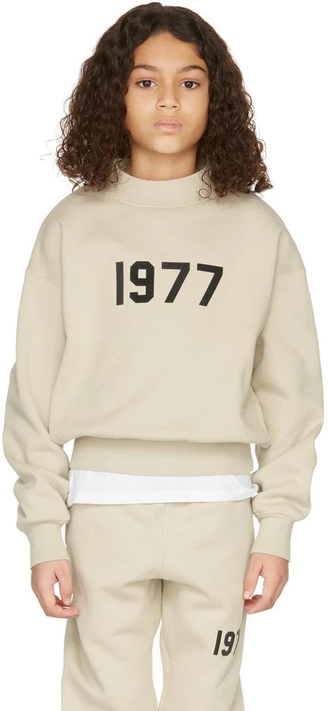 商品Essentials|Kids Beige '1977' Sweatshirt,价格¥131,第2张图片详细描述